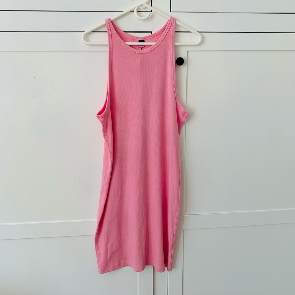 Old Navy Ribbed High Neck Pink/Brown Bodycon Dress Bundle of 2 Size XL - Picture 10 of 16